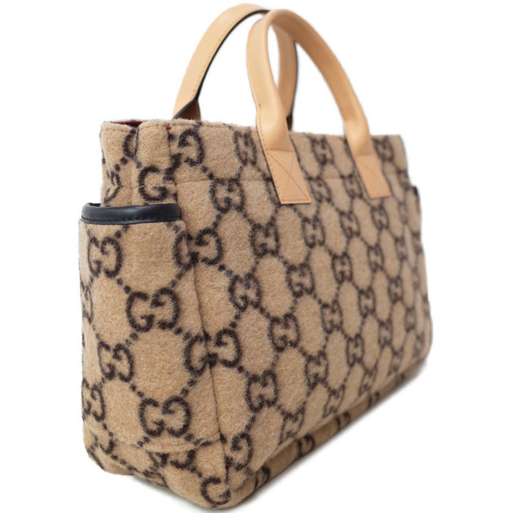 Gucci GG Wool Tote Bag Biege - Picture 2 of 9